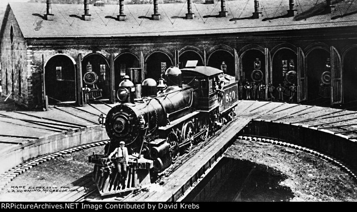 Riding the turntable.